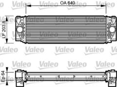 TURBO RADYATÖRÜ INTERCOOLER CRAFTER 06 2.5TDI 640x204x64