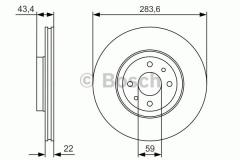 ÖN FREN AYNASI DOBLO 05 LINEA-BRAVO-STILO 01 1.3D-1.9JTD-2.4JTD-2.0-1.6D 284x22x4DLxHAV.