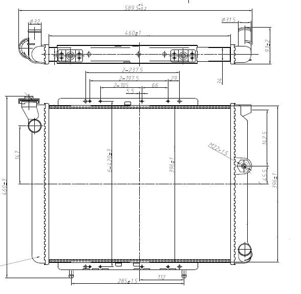 RADYATOR MECHANİCAL MT 460X396X34 11 FLASH
