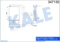 KALORİFER RADYATÖRÜ MONDEO 1-2-3 93 01 195x148x42 BRAZİNG