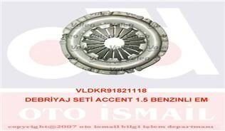 DEBRİYAJ SETİ BASKI DİSK BİLYA HYUNDAI ACCENT 1.5L G4EK karbüratörlü E.M. 95-00 HDK-035