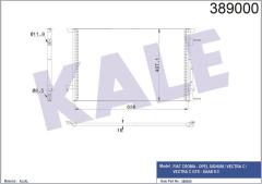 KLİMA KONDENSERİ VECTRA C AL/AL 688x668x16
