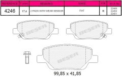 ARKA BALATA FIAT EGEA 1.3-1.4-1.6-1.6D