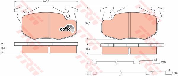 ÖN BALATA P106 91 P306 1.4 1.6 93/01 SAXO AX ZX C15 FİŞLİ