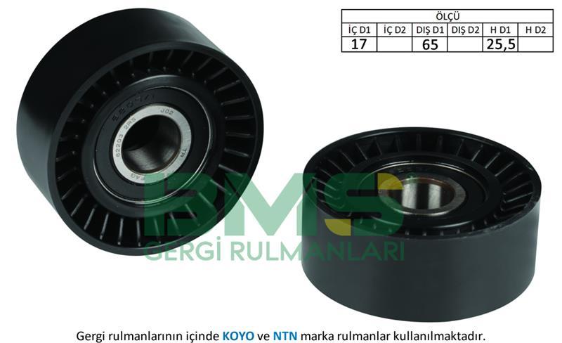 ALTERNATÖR GERGİ RULMANI DOBLO-FIORINO-LINEA-NEMO-BIPPER-COMBO 1.3 DMultijet 10 >
