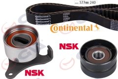 TRİGER KAYIŞ SETİ EKSANTRİK SETİ TOYOTA COROLLA 1.3L 2E karbüratörlü EE90. EE100 88-98 1 KAYIŞ 2 RULMAN 123x240