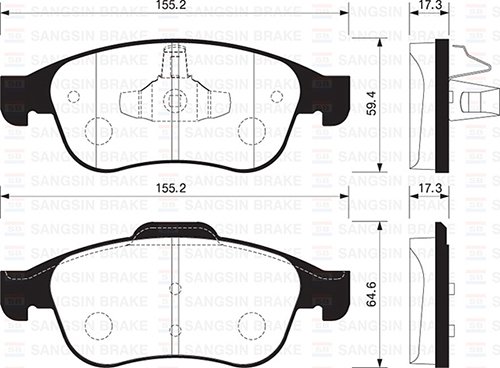 ÖN FREN BALATASI MEGANE 3 09 SCENIC 3 09 FLUENCE 10 DUSTER 10 LODGY 12 CAPTUR 1 13 1.5 DCI 1.6 16V
