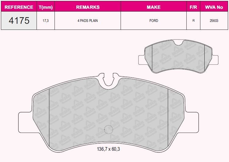 ARKA BALATA FORD TOURNEO CUSTOM-TRANSIT CUSTOM 2.2 TDCI 12