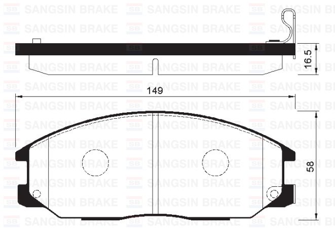 ÖN FREN BALATA SSANGYONG ACTYON. KYRON 2.0L Xdi 4x4 06- / REXTON 2.7L Xdi 4x4 04-