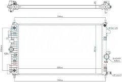 SU RADYATÖRÜ OPEL INSIGNIA A 09>17 OTOMATİK 1.6 CDTI - 2.0 CDTI B16DTH-DTJ-B20DTH