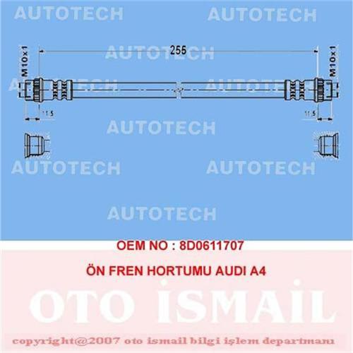 ÖN FREN HORTUMU A4-A6-PASSAT 1.6-1.8-2.4-2.6--2.8-1.9TDI 94-00