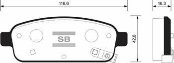ARKA FREN BALATA OPEL ASTRA J 09- / MOKKA 12- / ZAFIRA C 12- / CHEVROLET CRUZE 1.6L J300 09- / AVEO HB 13-