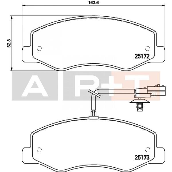 FREN BALATASI ARKA RENAULT MASTER 3 10 OPEL MOVANO B 10 2.3dCi ÇİFT TEKER KARSAN JEST