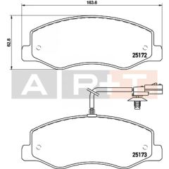FREN BALATASI ARKA RENAULT MASTER 3 10 OPEL MOVANO B 10 2.3dCi ÇİFT TEKER KARSAN JEST