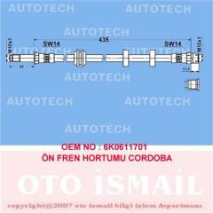 ÖN FREN HORTUMU CADDY 2 1.4-1.4 16V 95-04 GOLF 2 1.6 95-97 1.9 SDI-1.9 TDI 95-04