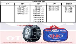 PATİNAJ ZİNCİRİ TAKMATİK TRANSİT MİNİBÜS-MB JEEP ZİNCİR EBATLARI İÇİN RESİME BAKINIZ