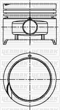PISTON SEGMAN STANDART ACCENT 1.3 KARB 95-00 G4EH