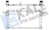 TURBO RADYATÖRÜ INTERCOOLER TOYOTA AVENSIS 1.6L 1WW WWT270 dizel 15- / VERSO 1.6L 1WW WAR20 dizel 15- 690x369x26