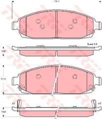 ÖN BALATA JEEP GRAND CHEROKEE 2 2.7 CRD 01 05 3.0CRD 5.7 V8 3.7 V6 4.7 05 10 COMANDER 05-10