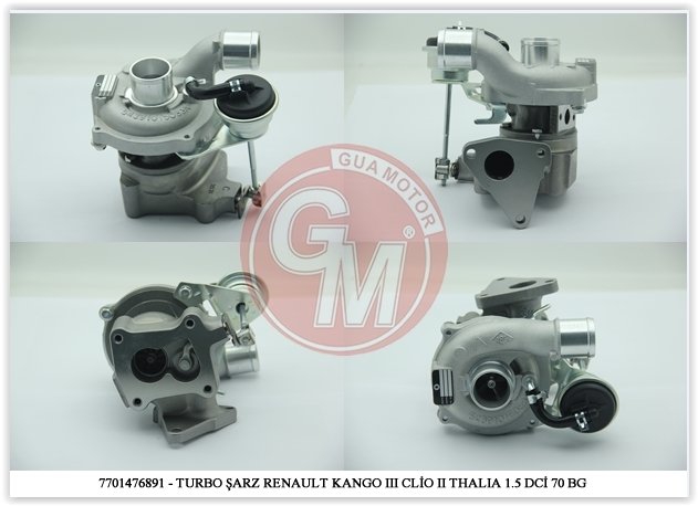 x TURBO KOMPLE CLIO-KGN-FLUENCE-MEGANE 2-3-TWNG 1.5DCI 65-75-80BG