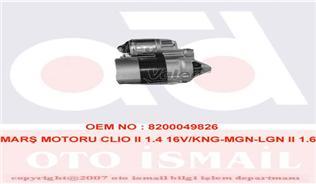 MARŞ MOTORU RENAULT CLIO 2 00 08 KANGOO 01 LAGUNA 1 97 01 LAGUNA 2 01 05 MEGANE 1 96 02 MEGANE 2 02 08THALIA 1 00 09THALIA 2 08 DACIA SANDERO 08 LOGAN 06 DUSTER 10 1.4 K4J K7J 1.6 K4M K7M