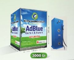 EDBLUE KATALİTİK VE KONVEKTÖR TEMİZLEME SIVISI 3.000 LT 3 TON KARE TANK VE POMPA İLE BERABER