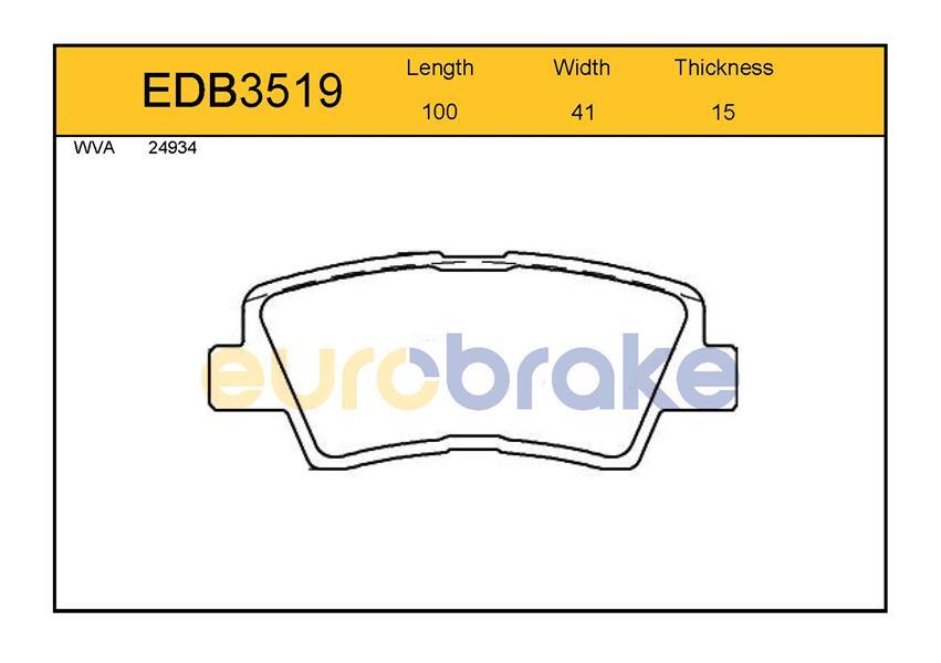 ARKA BALATA ACCENT BLUE 1.4-1.6 2011 KIA SOUL 1.6 09 99.8x41.3x15.5/15.8 GDB3494-FDB4387-LP2295