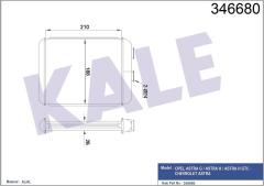 KALORİFER RADYATÖRÜ BRAZİNG ASTRA F-ASTRA G-ASTRA H YÜZÜKLÜ MEK OTOM 208x183x26