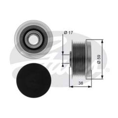 ALTERNATÖR KASNAĞI ASTRA H-COMBO C-CORSA C-D-MERIVA 1.3 CDTI-DOBLO-GRANDE PUNTO-LINEA 1.3 MTJ