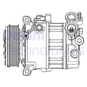 KLIMA KOMPRESORU FORD FOCUS 3 11 1.6 TDCI MONDEO 4 07 14 1.6 TDCI VOLVO V60 1 10 V40 10 V50 10 S60 2 10 S40 2 10 C30 10 1.6D D 4162 T