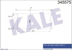 KLİMA KONDENSERİ TRAFIC 3-VIVARO 3 1.6 DCİ-CDTİ 14 AL/AL