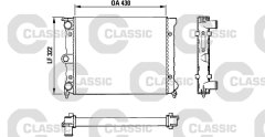 x RADYATÖR CLASSIC GOLF 1-2 74-92 -JETTA 1-2 78-91 -PASSAT 80 POLO 82-94 -SANTANA MEK 34x322x4