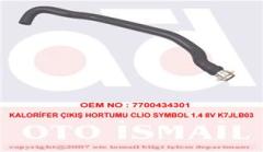 KALORİFER ÇIKIŞ HORTUMU RENAULT CLIO 2 98 05 CLIO SYMBOL 00 05 KANGOO 97 1.4 E7J K7J