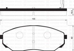 ÖN FREN BALATA KIA SORENTO 2.5L D4CB CRDi 02-