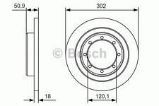 ARKA FREN AYNASI RENAULT MASTER 3 10> OPEL MOVANO B 10> 2.3dCi 302x18x 8DELİK ÇİFT TEKER