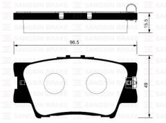 ARKA FREN BALATA TOYOTA RAV4 2.0L 1AZ-FE ACA30 ACA31 06-12 / RAV4 2.0L 1AD-FTV D4-D ALA40 12-