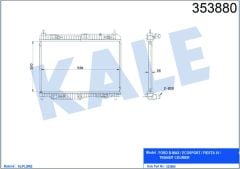 RADYATÖR AL/PL/BRZ B-MAX-ECOSPORT-FIESTA VI-TRANSIT COURIER 1.0