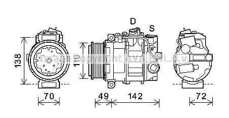 KLIMA KOMPRESORU MERCEDES G-CLASS W463 G 400 CDI 00 06