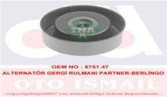 ALTERNATÖR GERGİ RULMANI PARTNER-P206-306-JUMPY1.9D -P307 1.4 16V-1.6 16V-C2 1.4-1.6-C3 1.4i-1.4 16V
