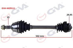x KOMPLE AKS SAĞ FIORINO 1.3 MTJ 07 542mm AKS LALE SİZ