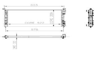 RADYATÖR PALIO 1.2-1.4 522x359x32 2 SIRA AL PL SİSTEM
