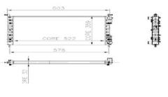RADYATÖR PALIO 1.2-1.4 522x359x32 2 SIRA AL PL SİSTEM