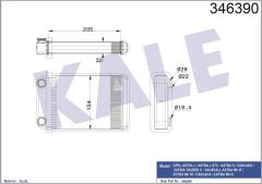 KALORİFER RADYATÖRÜ OPEL ASTRA J ASTRA J GTC 10 ASTRA K-ZAFIRA TOURER C 15