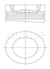x MOTOR PİSTON SEGMAN VW AMAROK-PASSAT-T5 2.0 TDI CAHA-CDBA-CBDC 81.00