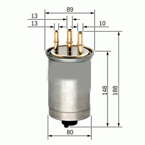 YAKIT FİLTRESİ TRANSIT CONNECT-TOURNEO CONNECT 1.8TDCI 02- 90 PS JAGUAR