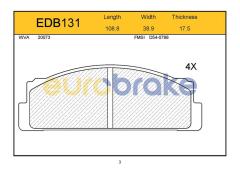 ÖN BALATA M131 DKŞ-S-SL-SLX-M124-SERÇE GDB106-FDB29-LP30