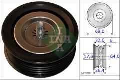 KAYIS GERGI RULMANI MERCEDES W639 B906 B907 B910 KANALLI