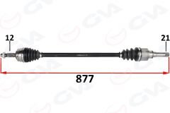 KOMPLE AKS ÖN SAĞ PSA 301 1.2 VTI M-T 12-