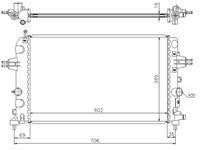 RADYATÖR ASTRA H- ZAFIRA 1.6-1.8 AC KLİMASIZ MEK 602x369x16