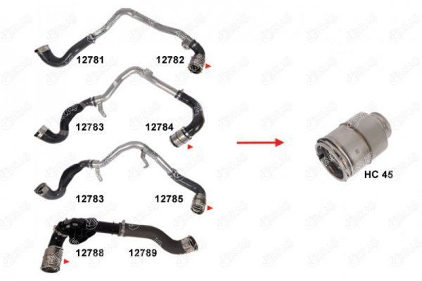 TURBO HORTUMLARI NV400 Platform şasi X62. X62B dCi 130 M9T704